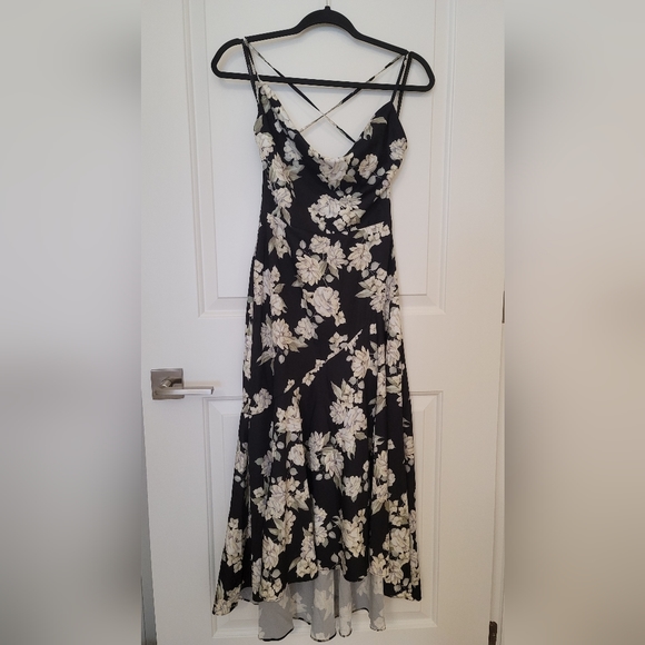 NWT Ever New black floral backless midi dress size 2 - Picture 4 of 9
